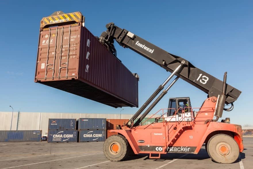Crane and Container